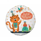 Balon foliowy Godan urodzinowy tygrysek 18cal (FG-OBTG)