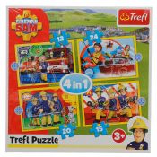 Puzzle Trefl Pomocny Strażak Sam 4w1 el. (34373)