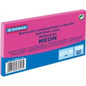 Notes samoprzylepny Donau Neon różowy 100k [mm:] 127x76 (7588011-16)