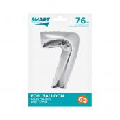 Balon foliowy Godan Smart cyfra 7 srebrna 76cm (CH-SSR7)