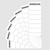 Etykiety opisowe do segregatora NALEPKA NA SEGREGATOR biały [mm:] 70x190 Warta (350-007)