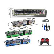 Autobus trolejbus 1:32 na radio, 36,5x5,5x6cm, światło, 4 funkcje, ładowarka USB Adar (579248)