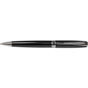Długopis obrotowy 10B400L Titanum metalowy czarna obudowa srebrne wykończenie niebieski wkład 0,7 mm