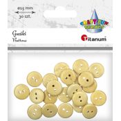 Guziki Titanum Craft-Fun Series naturalny 15 szt (WDY032)