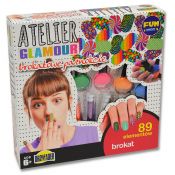 Zestaw piękności Atelier Glamour brokatowe paznokcie Dromader (130-02999)