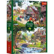 Puzzle Trefl Sielankowe życie 2x500 el. (37494)