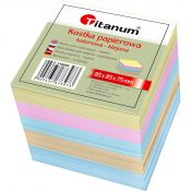 Kostka papierowa klejona duża mix [mm:] 85x85x 75 Titanum