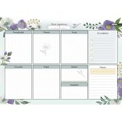 Kalendarz biurkowy Rexus kwiaty B4