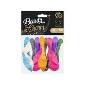 Balon gumowy Godan Beauty&Charm metaliki mix 10szt. mix 12cal (CB-1MMX)