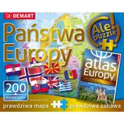 Książeczka edukacyjna Atlas z planszą edukacyjną-Europa mapa polityczna Demart