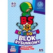 Blok rysunkowy Astra BS&RABBit ASTRAPAP A4 mix 80g 15k (106021003)