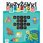 Książka dla dzieci KRZYŻÓWKI OBRAZKOWE Z WESOŁYM ŻÓŁWIKIEM.