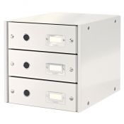 Pojemnik z szufladami Leitz Click & Store biały 3 szuflad [mm:] 286x282x358 (60480001)
