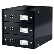 Pojemnik z szufladami Leitz Click & Store czarny 3 szuflad [mm:] 286x282x358 (60480095)