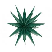Balon foliowy Godan Gwiazda 3D zieleń butelkowa, 50x46cm (FG-G3ZB)