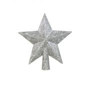 Szpic gwiazda brokatowa srebrna [mm:] 130 Arpex (BN5823SRE-9661)