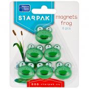 Magnes żabki zielone śr. 25mm Starpak (438889) 6 sztuk
