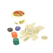 Gra logiczna Adar domino, 45 części, w wiaderku, z żetonami (550407)