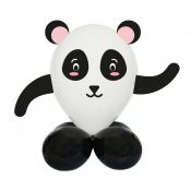 Balon gumowy Godan Zestaw Urocze Zwierzątka - Panda biało-czarny (GZ-UZPA)