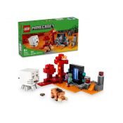 Klocki konstrukcyjne Lego Minecraft Zasadzka w portalu do Netheru (21255)