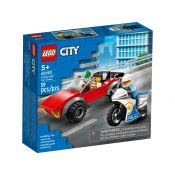 Klocki konstrukcyjne Lego City Motocykl policyjny pościg samochodu (60392)