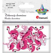Ozdoba drewniana Titanum Craft-Fun Series flamingi (MTCR-WDC878)