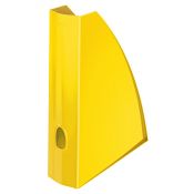 Pojemnik na dokumenty pionowy Wow żółty metaliczny plastik Leitz (52771016)