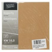 Koperta Galeria Papieru kraft ciemnobeżowy beżowy [mm:] 160x160 (280322) 10 sztuk