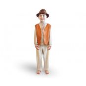 Kostium dla dzieci Pastuszek (bluzka,spodnie, pasek, kamizelka, nakrycie głowy) Godan (SL-PT12)