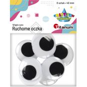 Oczka Titanum Craft-Fun Series 40 mm 8 szt (5032)