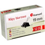 Klip Titanum 19mm czarny (BC19)