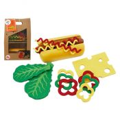 Artykuły kuchenne zestaw drewniany, do przyrządzania hot doga Brimarex (24048)