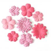 Ozdoba papierowa Galeria Papieru kwiaty płatki mix różowy (252016)