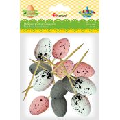 Ozdoba styropianowa Titanum Craft-Fun Series Kolorowe jajka styropianowe na piku