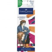 Flamaster Faber Castell Goldfaber sketch dwustronny Manga 6 kol. (164809 FC)