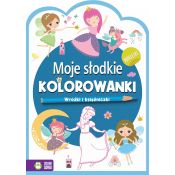 Książeczka edukacyjna Moje słodkie kolorowanki Wróżki i księżniczki Zielona Sowa