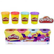 Masa plastyczna dla dzieci Tuby uzupełniające (4 kolory) Słodkie kolory mix Playdoh (E4869)