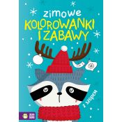 Książeczka edukacyjna Zimowe kolorowanki i zabawy z szopem Zielona Sowa