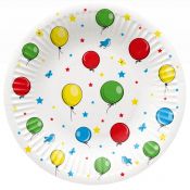 Talerz jednorazowy Paw Balloons śr. 180mm 8 szt (PPD8000100)