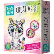 Zestaw kreatywny dla dzieci Pantera - szycie i kolorowanie Stnux (STN7908)