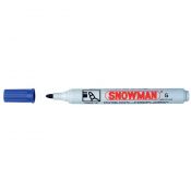 Marker permanentny Snowman niebieski, niebieski okrągła końcówka (G-02)