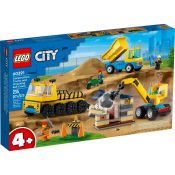 Klocki konstrukcyjne Lego City Pojazdy budowlane i kule do wyburzania (60391)