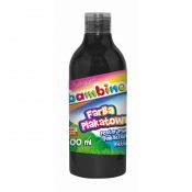 Farby plakatowe Bambino Bambino w butelce 500 ml kolor: czarny 500ml 1 kolor. (czarna)