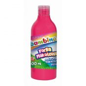 Farby plakatowe Bambino Bambino w butelce 500 ml kolor: różowy 500ml 1 kolor. (różowa)
