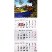 Kalendarz ścienny Beskidy trójdzielny 715mm x 285mm (T1)