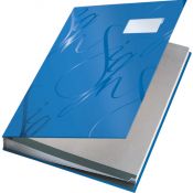 Teczka do podpisu KSIĄŻKA NA DOKUMENTY DO PODPISU A4+ niebieska 18k. karton Leitz (57450035)