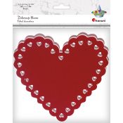Ozdoba filcowa Titanum Craft-Fun Series serca z dekoracyjnym brzegiem (373231)
