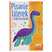 Książeczka edukacyjna Pisanie literek z dinozaurami część 2 Literka