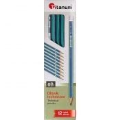 Ołówek Titanum bez gumki 6B 6B (AS034B)