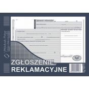 Druk samokopiujący Zgłoszenie reklamacyjne A5 39k. Michalczyk i Prokop (601-3)